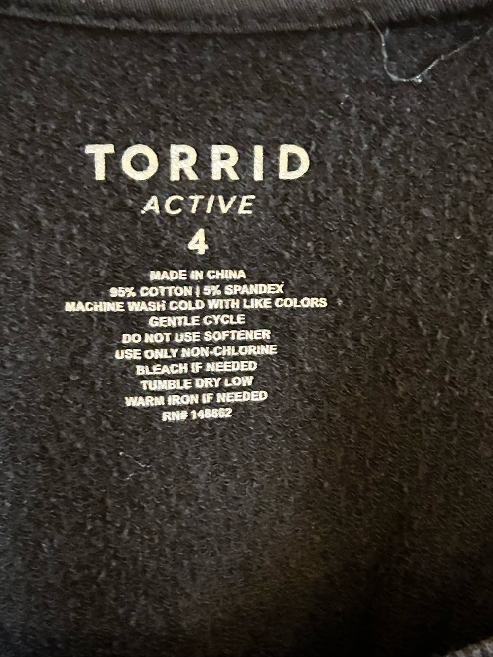 Torrid Black Scoop Neck Active Long Sleeve Top - Picture 2 of 5